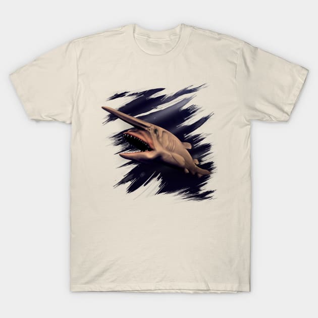 Goblin shark wall art T-Shirt by AdishPr